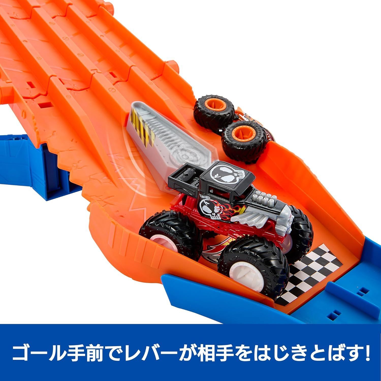 訳あり (箱つぶれ)ホットウィール モンスタートラック ぶっちぎれ
