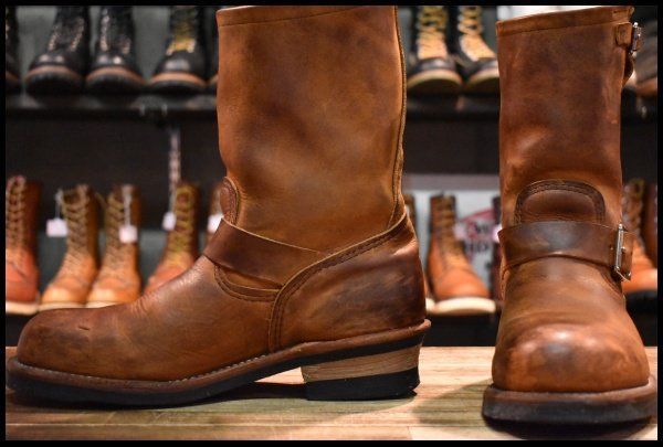 【8D 良品 11年】レッドウィング 2972 エンジニア 茶 カッパー ラフ＆タフ スチールトゥ ブラウン ブーツ redwing HOPESMORE【GF141】