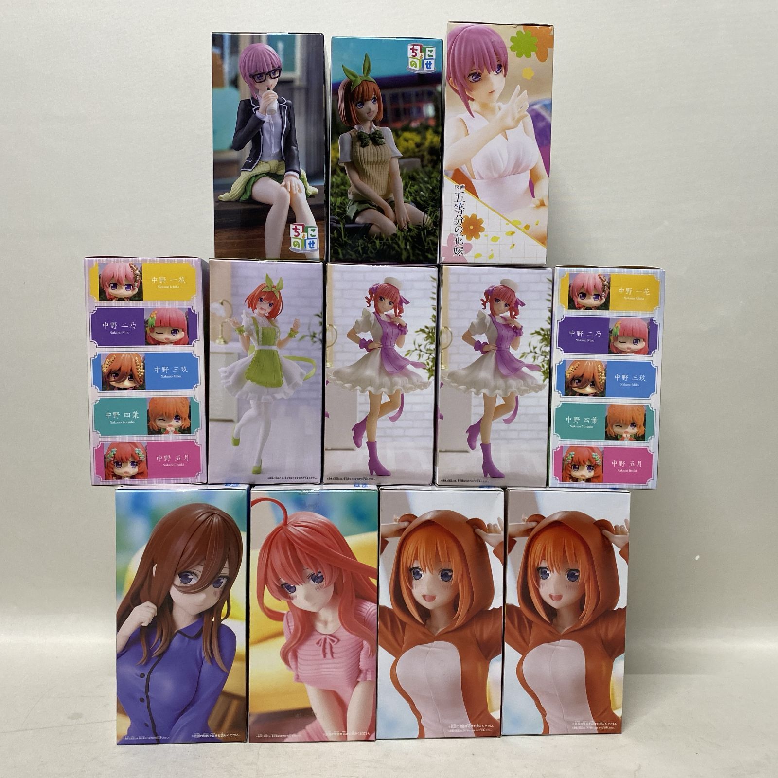 浜館41-1483] 五等分の花嫁 プライズ まとめ 12個セット 一花 二乃 三