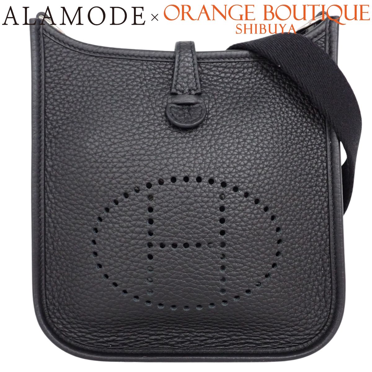 【未使用】HERMES(エルメス) エブリンTPM ブラック黒 トリヨンクレマンス パラジウム金具 シルバー金具 B刻印 ショルダーバッグ 肩掛け 斜め掛け エヴリン レディース 40802196875【アラモード】