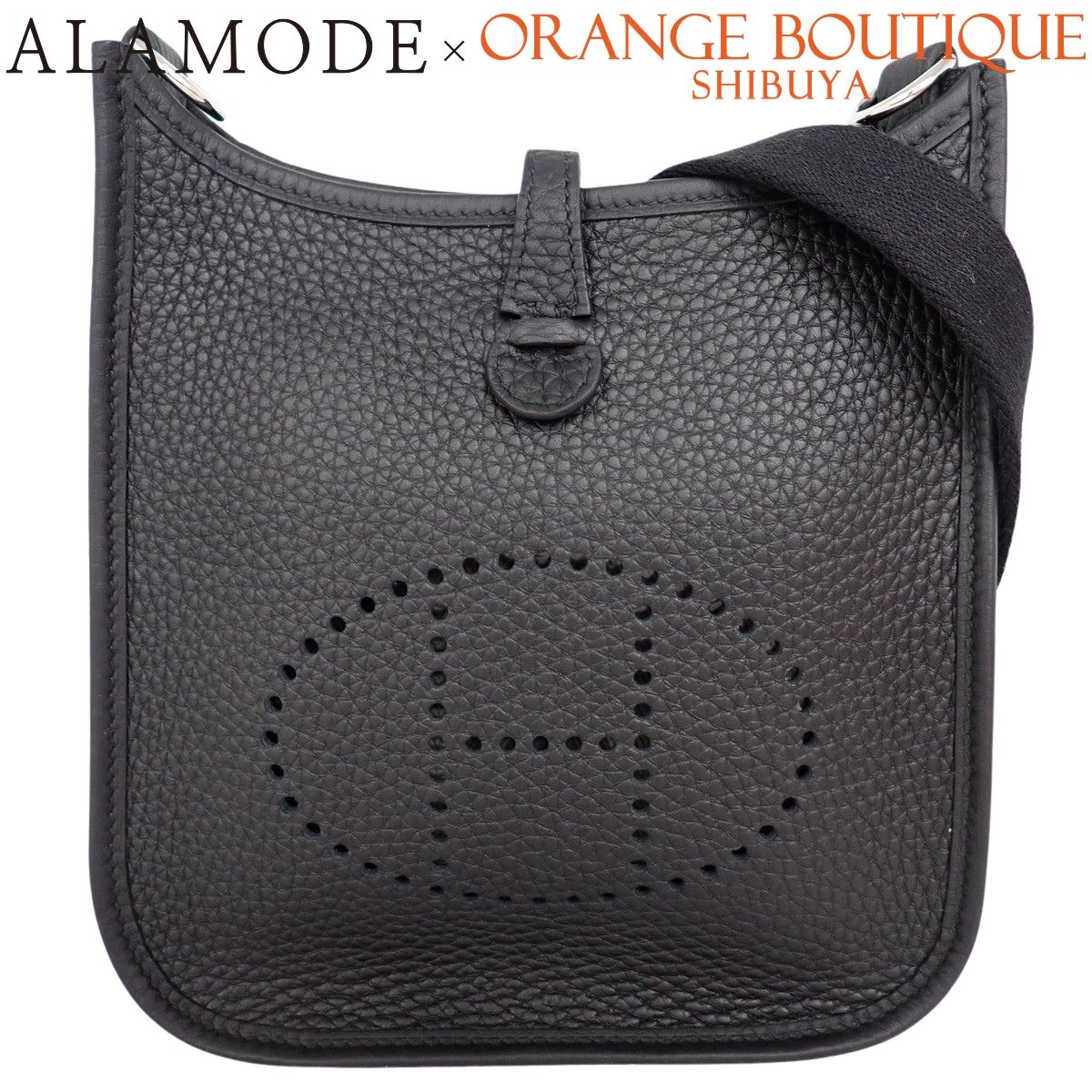【未使用】HERMES(エルメス) エブリンTPM ブラック黒 トリヨンクレマンス パラジウム金具 シルバー金具 K刻印 ショルダーバッグ 肩掛け 斜め掛け エヴリン レディース 40802199290【アラモード】