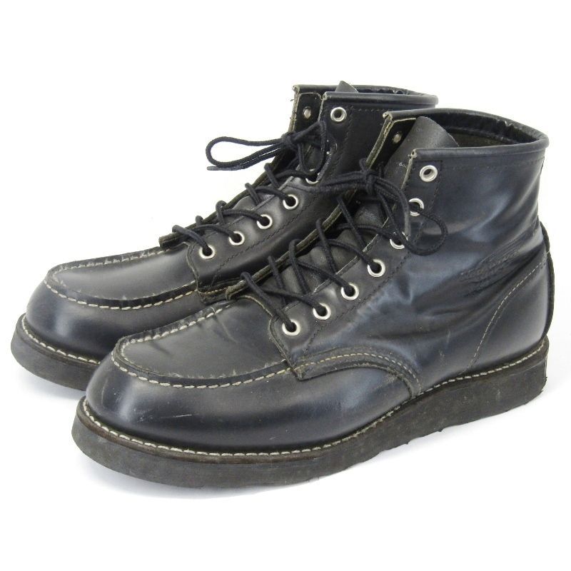 限定値下レッドウィング8130黒モックトゥUS9M（27cm）USA製ビンテージ REDWING レッドウィング US9D 27cm モックトゥ 8137 2006年製 オール