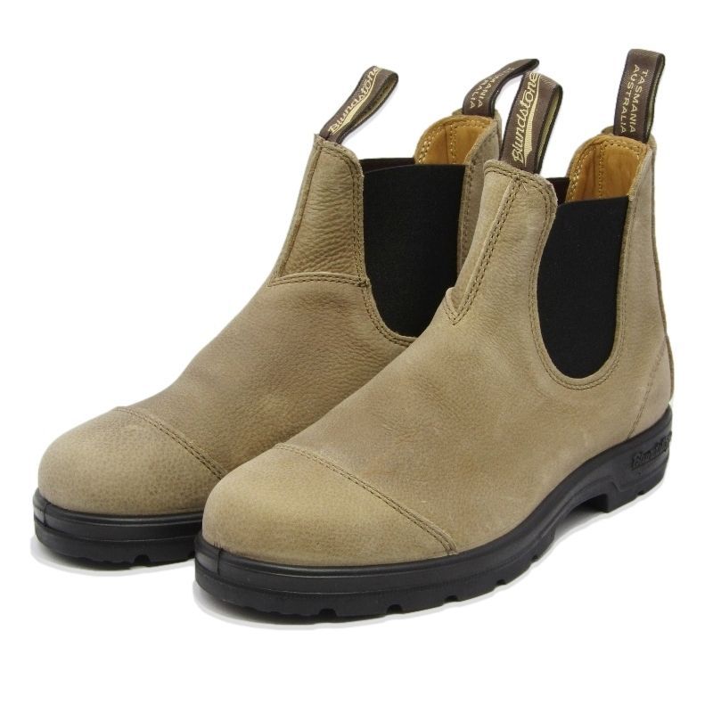 未使用 Blundstone ブランドストーン UK7 サイドゴアブーツ CLASSICS #2546 BS2546195 ペブルレザー PEBBLE TEXAS SAND 18002156