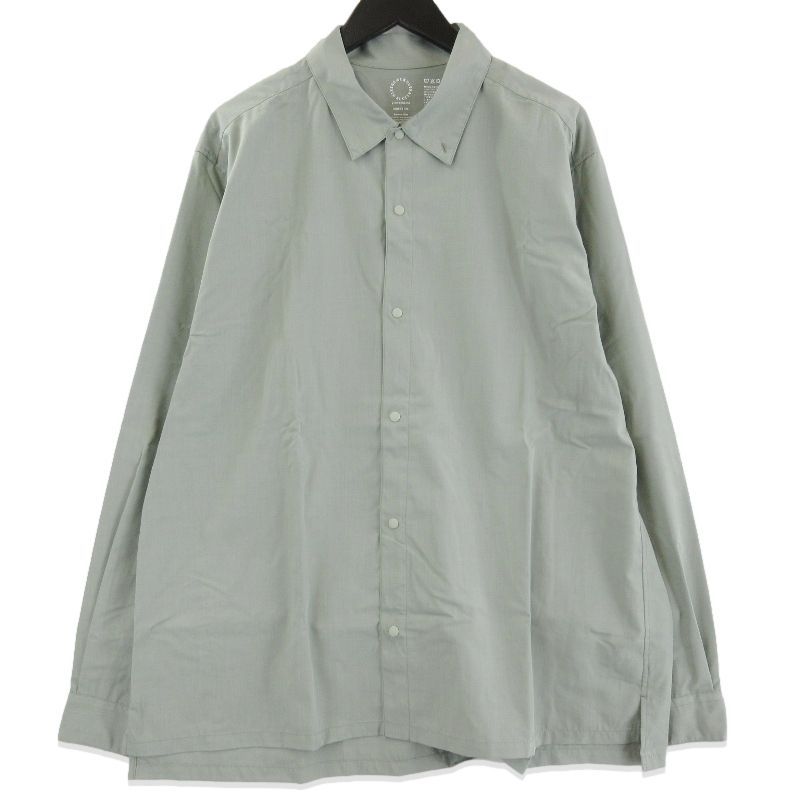 未使用 山と道 ヤマトミチ Bamboo shirt UNISEX 2026 バンブーシャツ長袖シャツ トレイルシャツ Seagrass XL 71016008