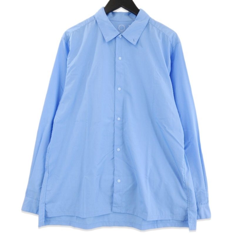 未使用 山と道 ヤマトミチ Bamboo shirt UNISEX 2026 バンブーシャツ長袖シャツ トレイルシャツ Light Blue L 71016007