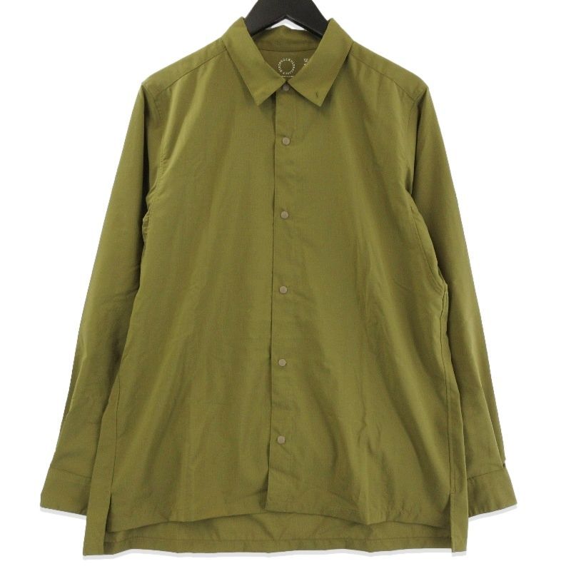 未使用 山と道 ヤマトミチ UL shirt UNISEX 2026 ULビッグポケットシャツ 長袖シャツ トレイルシャツ Fir Green M 71016012