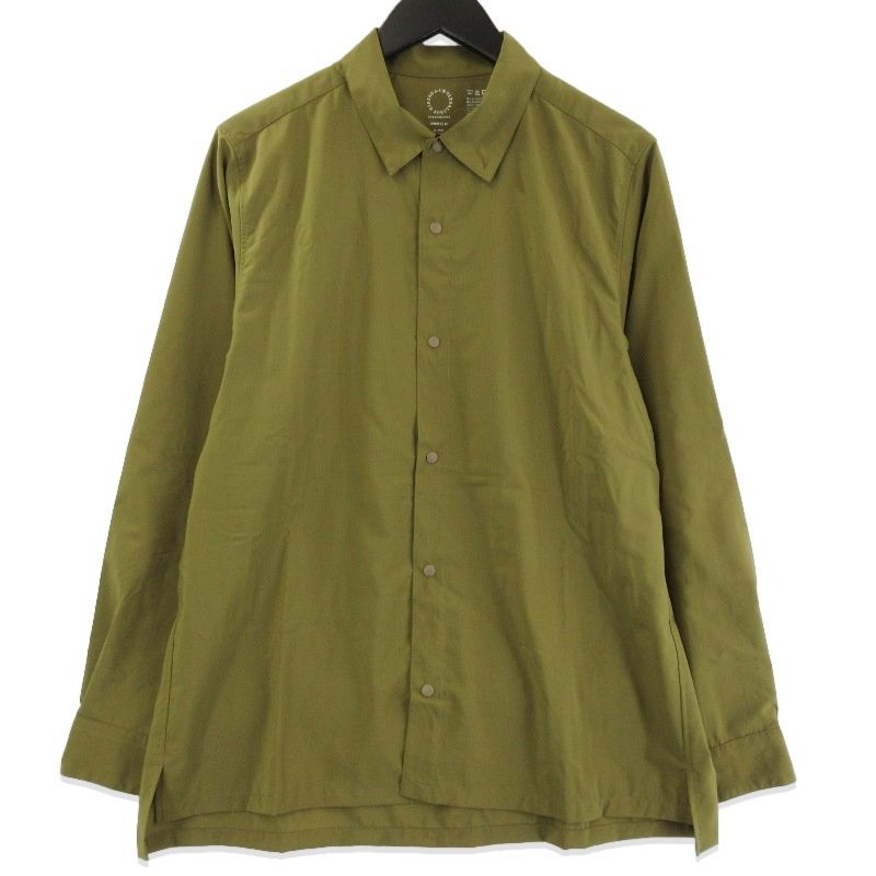 未使用 山と道 ヤマトミチ UL shirt UNISEX 2026 ULビッグポケットシャツ 長袖シャツ トレイルシャツ Fir Green M 71016011