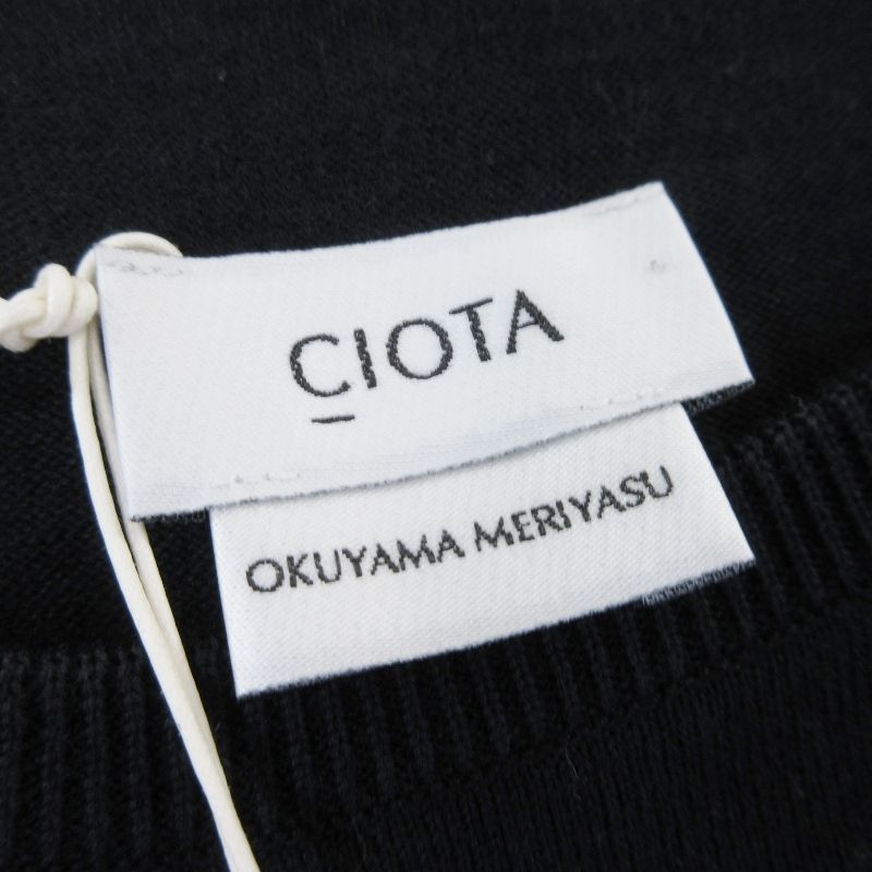 未使用 CIOTA シオタ クルーネックロングスリーブニットTシャツ KNLM
