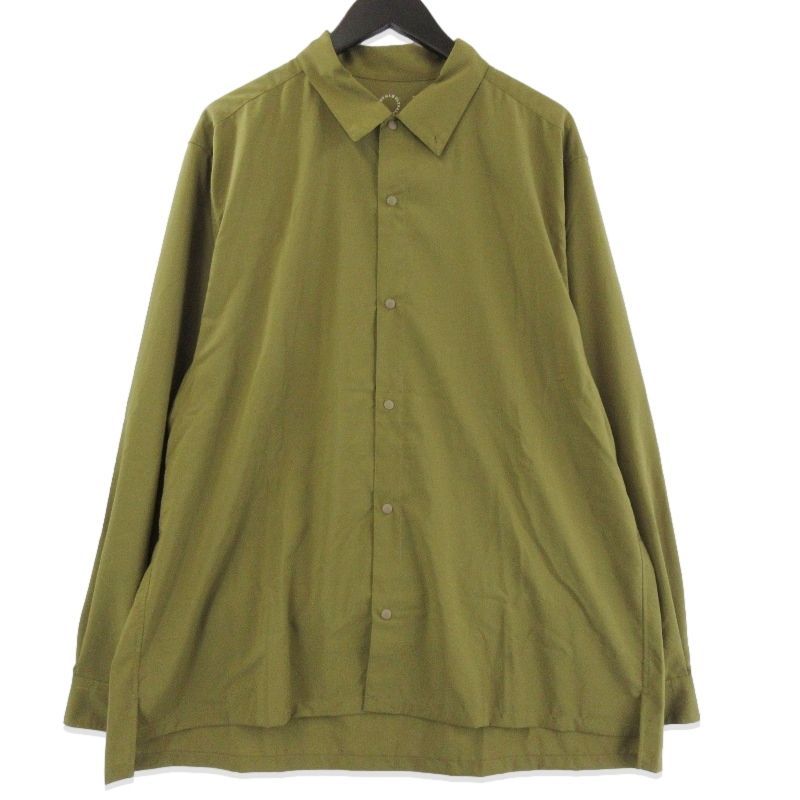 未使用 山と道 ヤマトミチ UL shirt UNISEX 2026 ULビッグポケットシャツ 長袖シャツ トレイルシャツ Fir Green XL 71016018