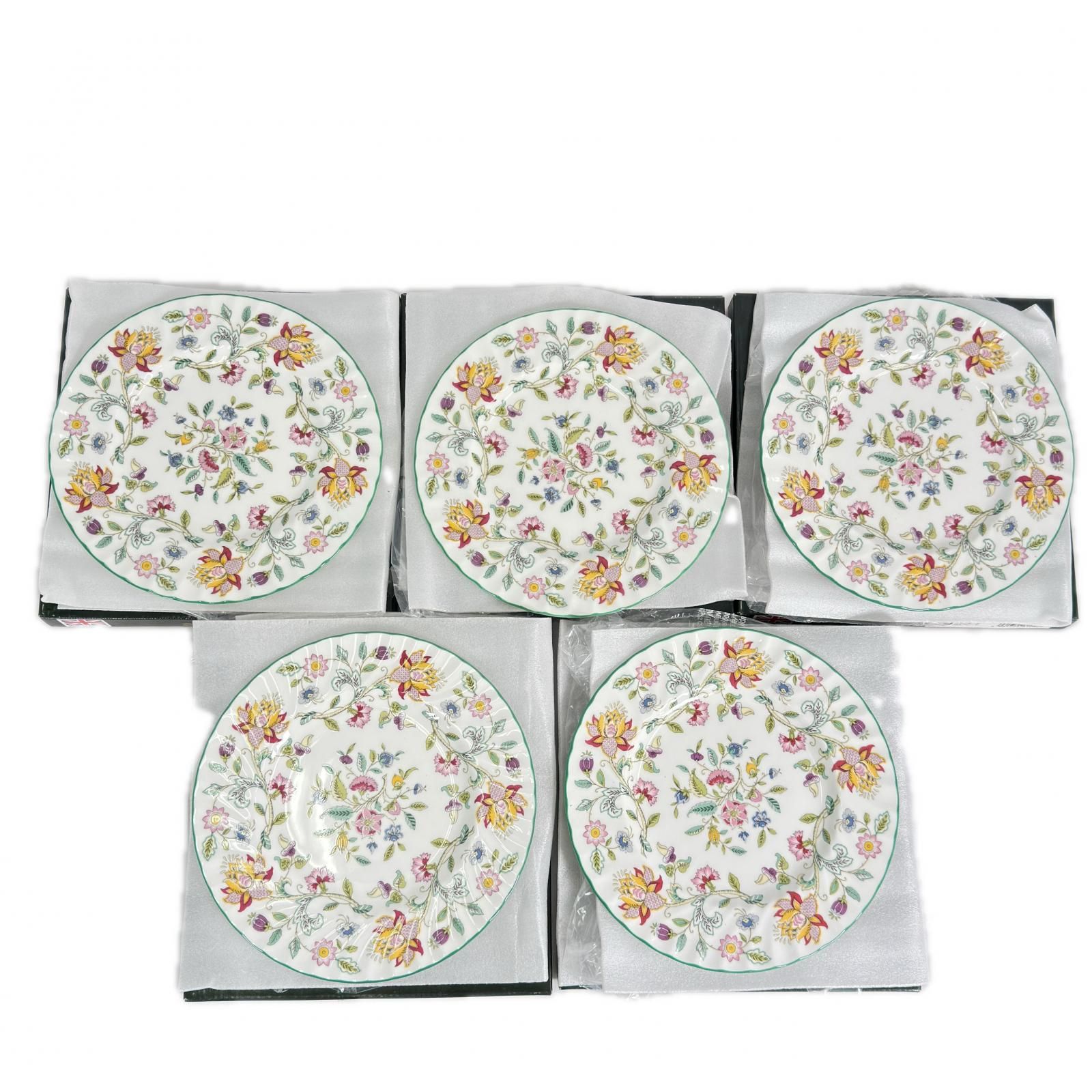 MINTON 花柄 食器セット 4枚 ポーチ2点 MINTON 花柄 食器セット 4枚