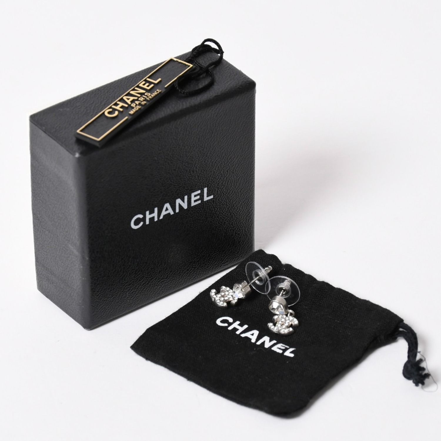 CHANEL シャネル ココマーク ネックレス 重量約6.86g 09C刻印 ハート メタル ラインストーン シルバー クリア 美品 中古 4a003143