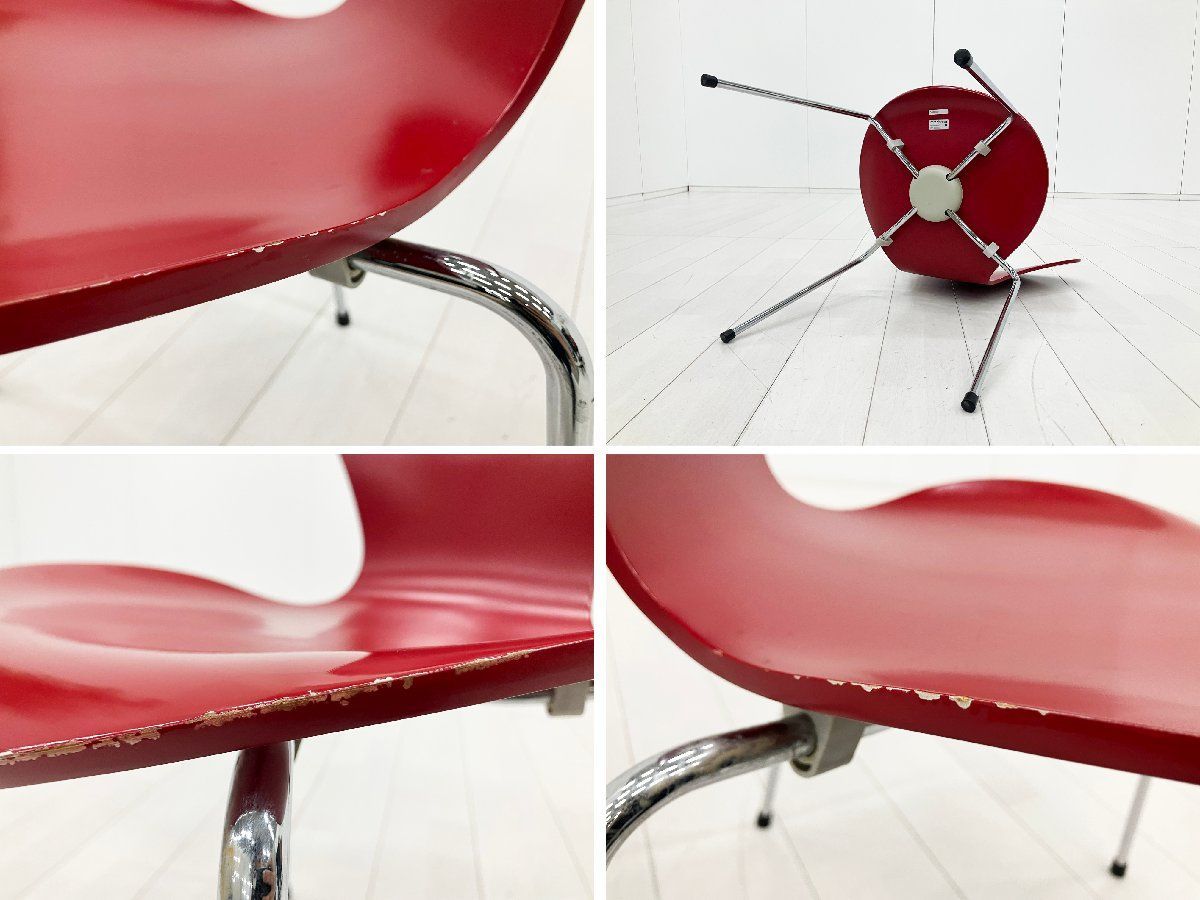 4A)Fritz Hansen/フリッツハンセン□セブンチェア□ラッカー/レッド