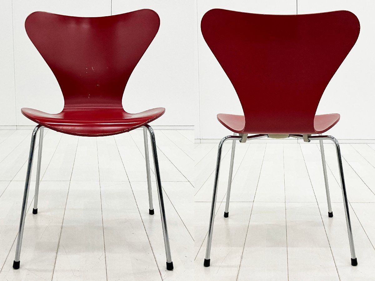 4C)Fritz Hansen/フリッツハンセン□セブンチェア□ラッカー/レッド