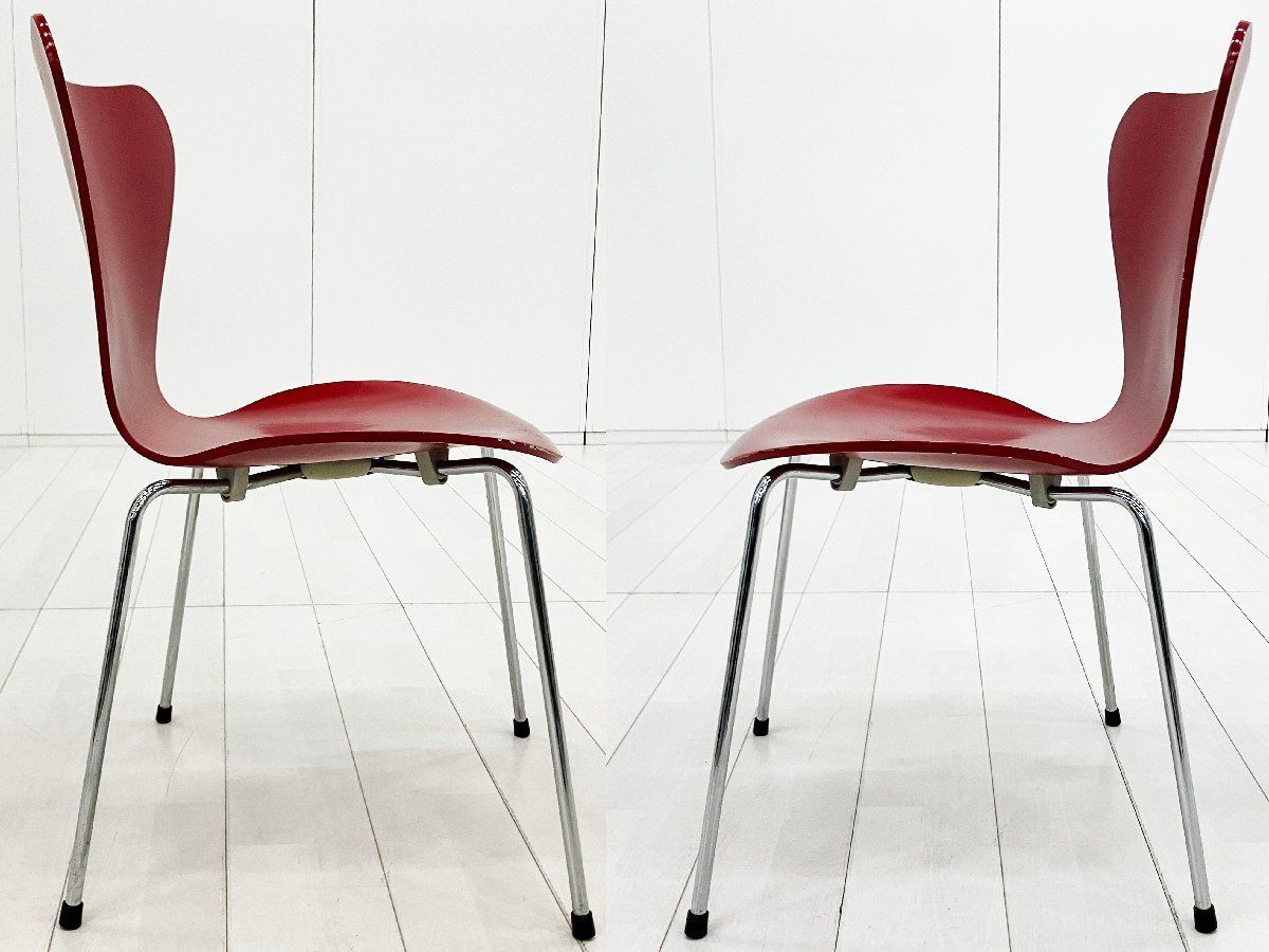 4A)Fritz Hansen/フリッツハンセン□セブンチェア□ラッカー/レッド