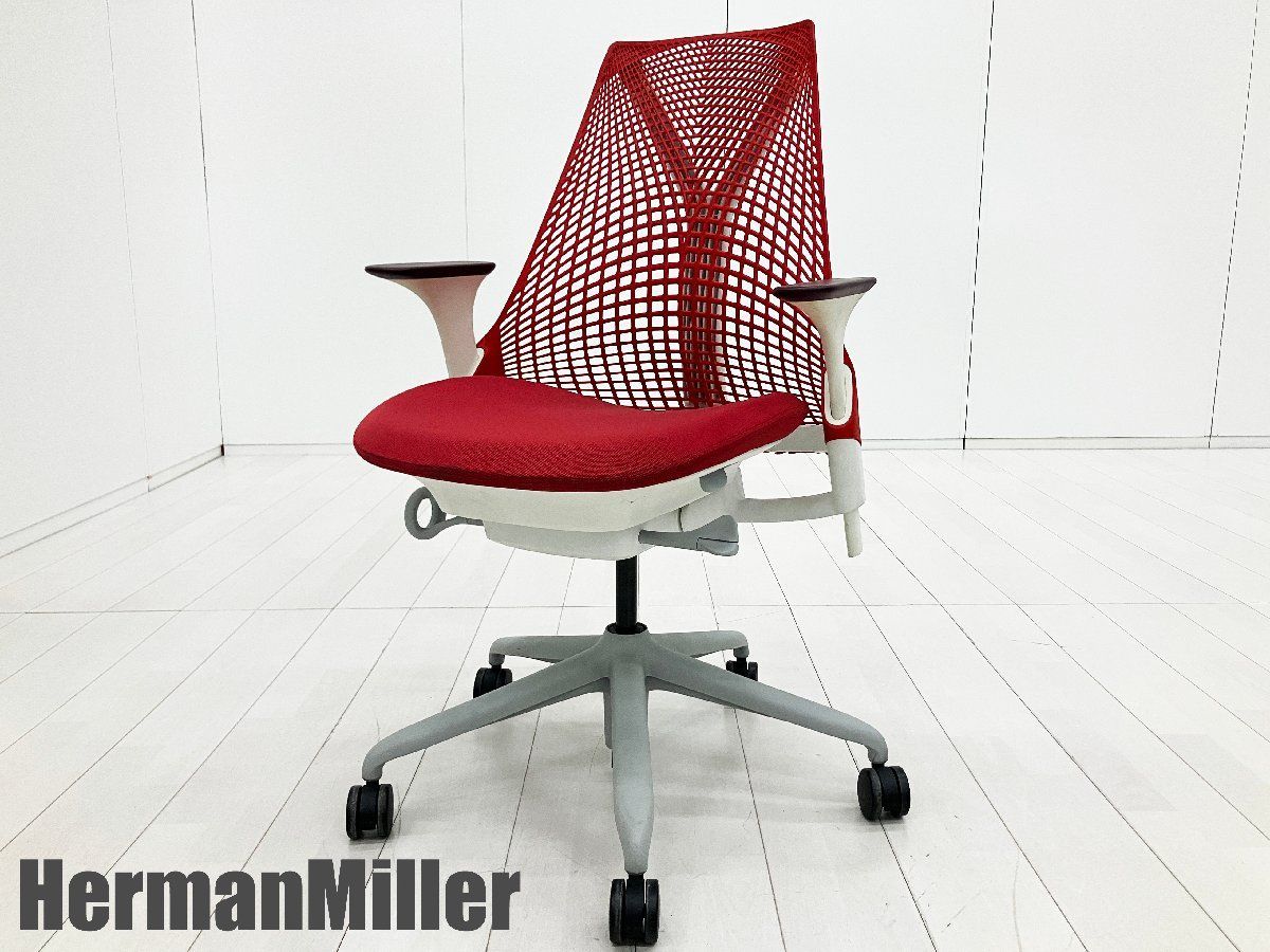 HermanMiller/ハーマンミラー■セイルチェア■レッド■前傾機能付き