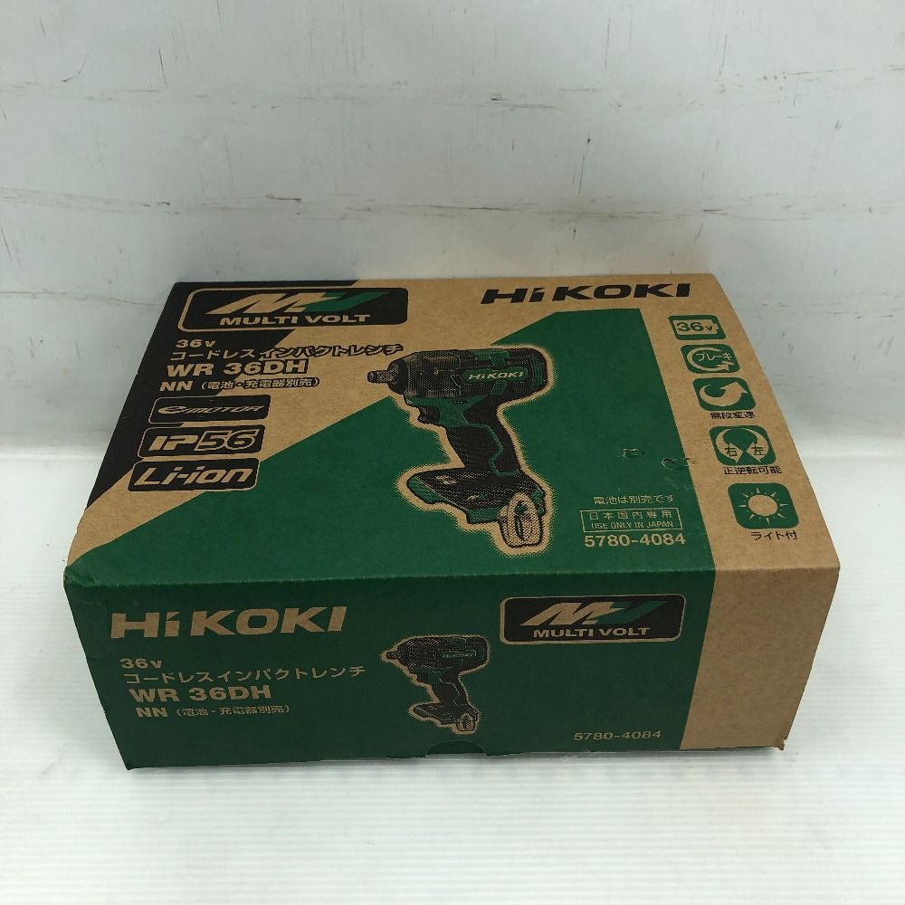 HiKOKI ハイコーキ 工具 インパクトレンチ 未使用品(S) 本体のみ コードレス式 WR36DH グリーン