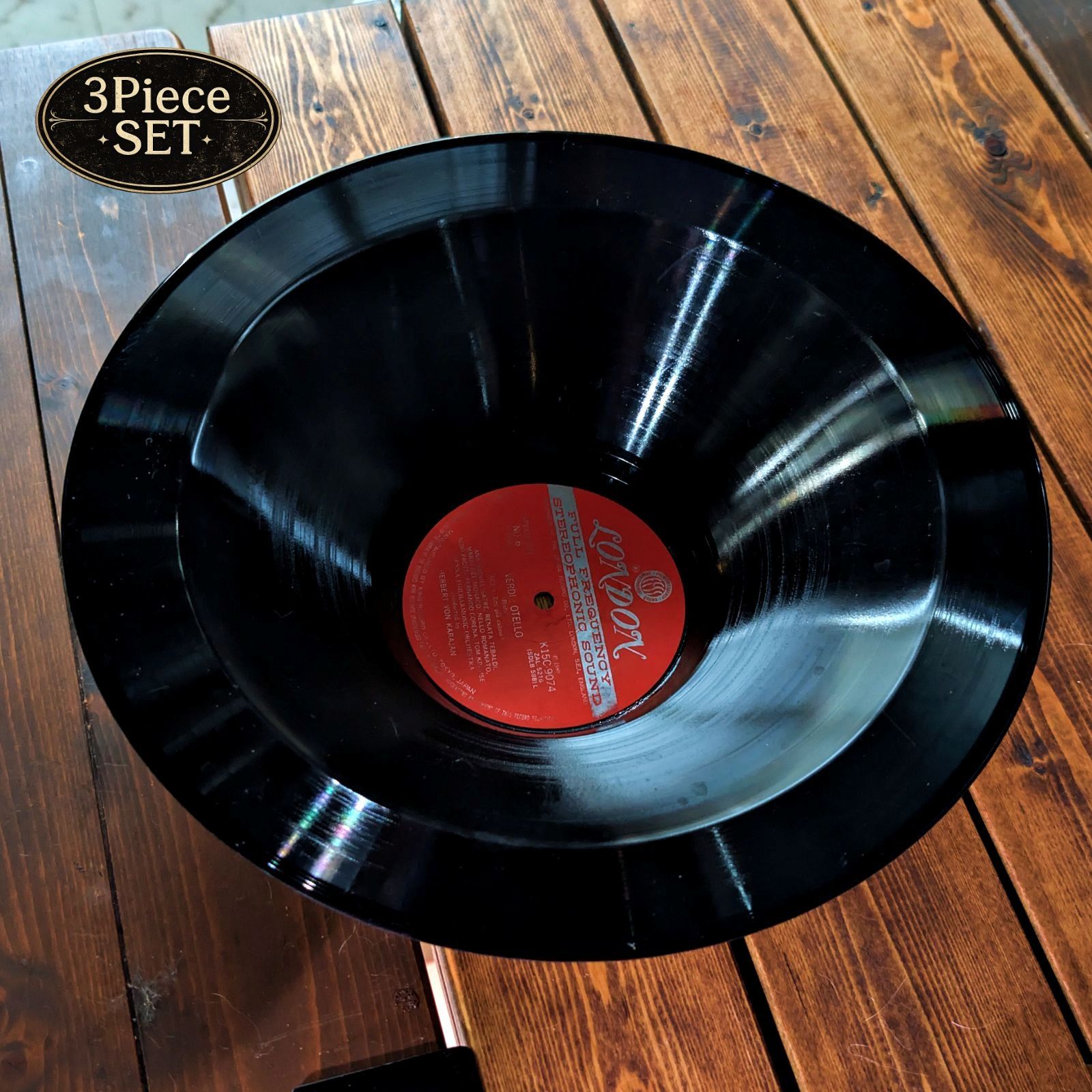 3枚セット］本物のレコードトレイ30cm（レコードトレイ・レコード 