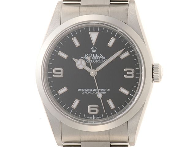 ROLEX ロレックス エクスプローラー1 14270 腕時計 ステンレススチール ブラック文字盤 自動巻き メンズ【中古】472