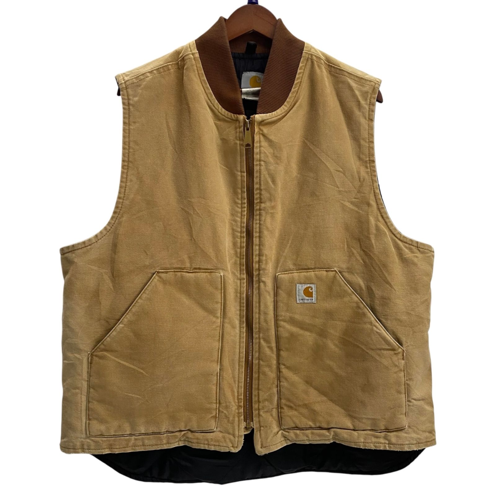 カーハート Carhartt 00's ダックベスト ベスト ブラウン XLサイズ 201MT-6168 VB
