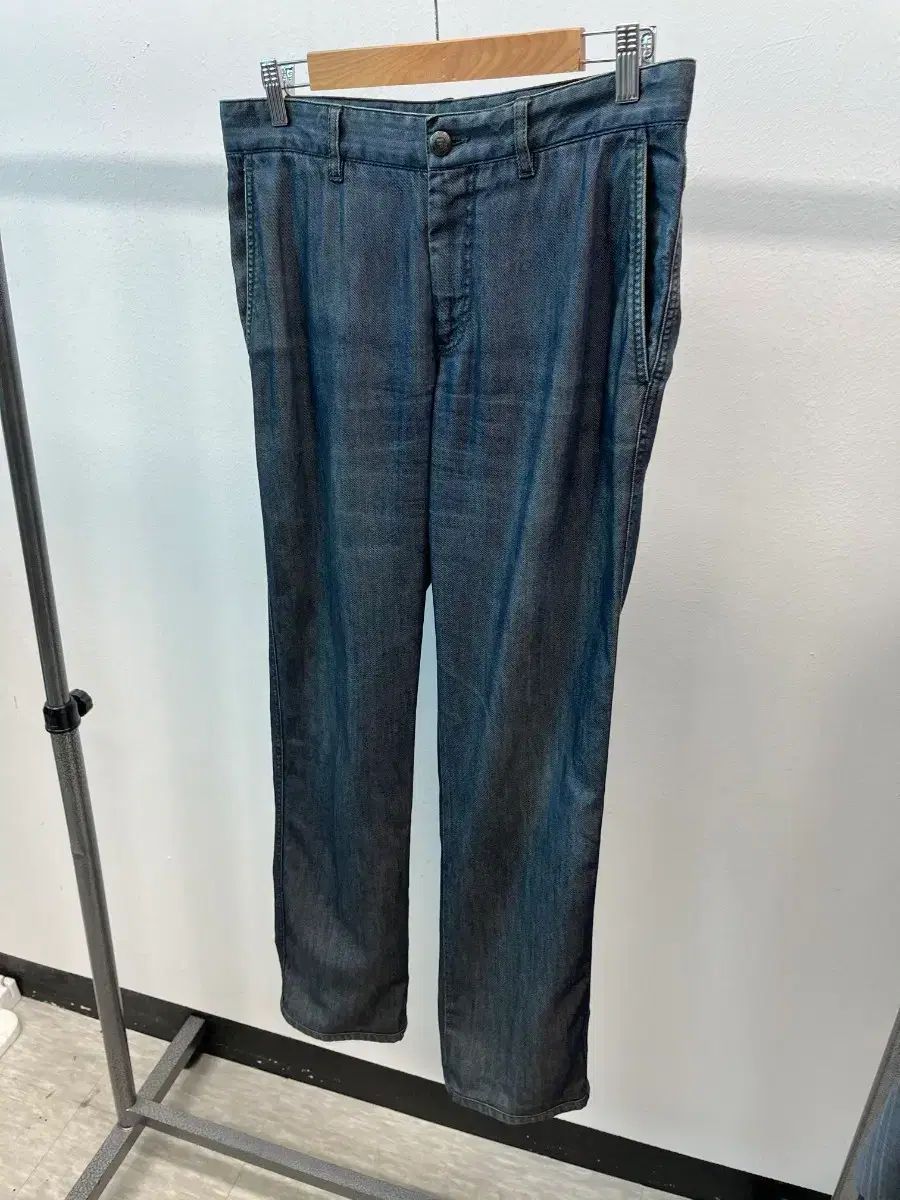 31) Ermenegildo Zegna エルメネジルドゼニア リネン デニムパンツ