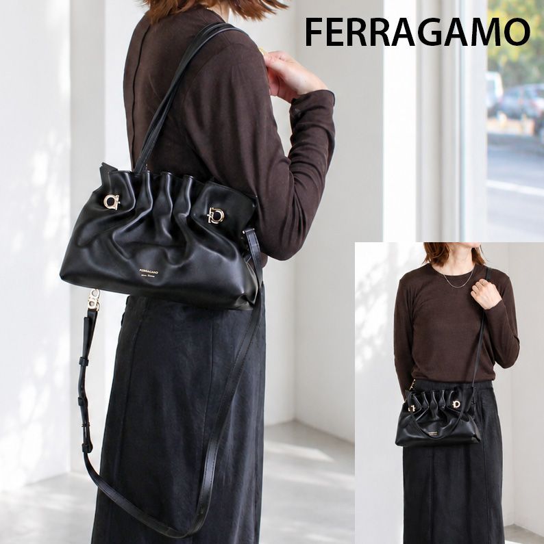 【新品商品】フェラガモ FERRAGAMO 219959 783294　ソフトバッグ(S) Soft ショルダーバッグ　2WAY