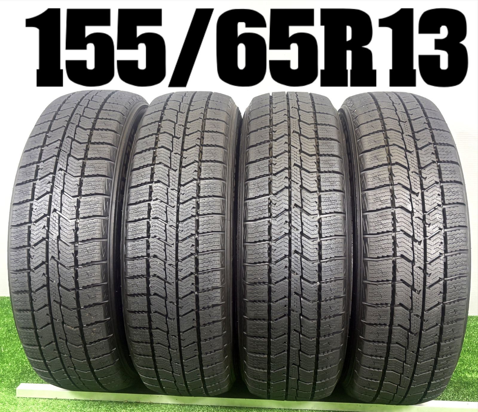 送料無料★155/65R13 トーヨー GIZ3 2024年製 4本 冬 タイヤ スタッドレス 中古 TB1302