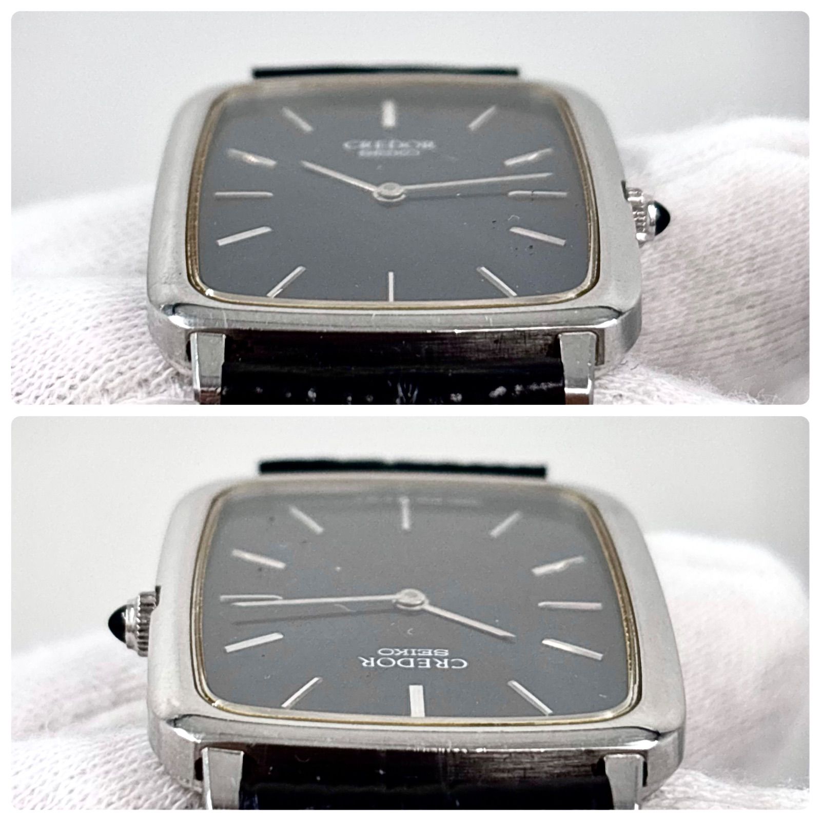 80s Vintage Seiko CREDOR 22KT レクタン 80s Vintage Seiko tank 