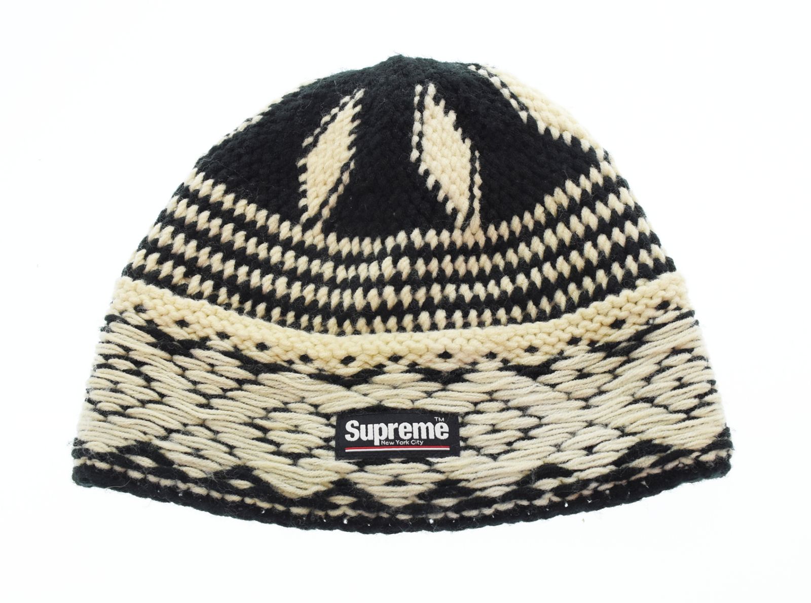 シュプリーム SUPREME 24AW Diamond Beanie Knit Cap ダイヤモンド ビーニー ニットキャップ 裏地フリース 帽子 メンズ帽子 ニット帽 ホワイト 103H-121