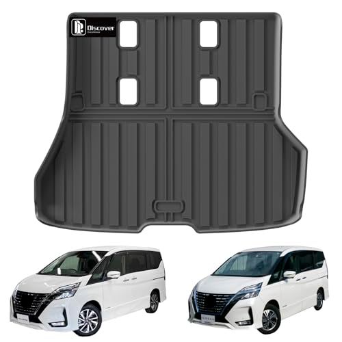 R◆D.E.3Dトランクマット 用のニッサン セレナ C27 E-POWER TPEラバー ラゲッジ マット 水で流せる 滑り防止 防水（用のNISSAN SERENA e-power C27 年?:2016.08~2022.11 ラゲッジトレイ）