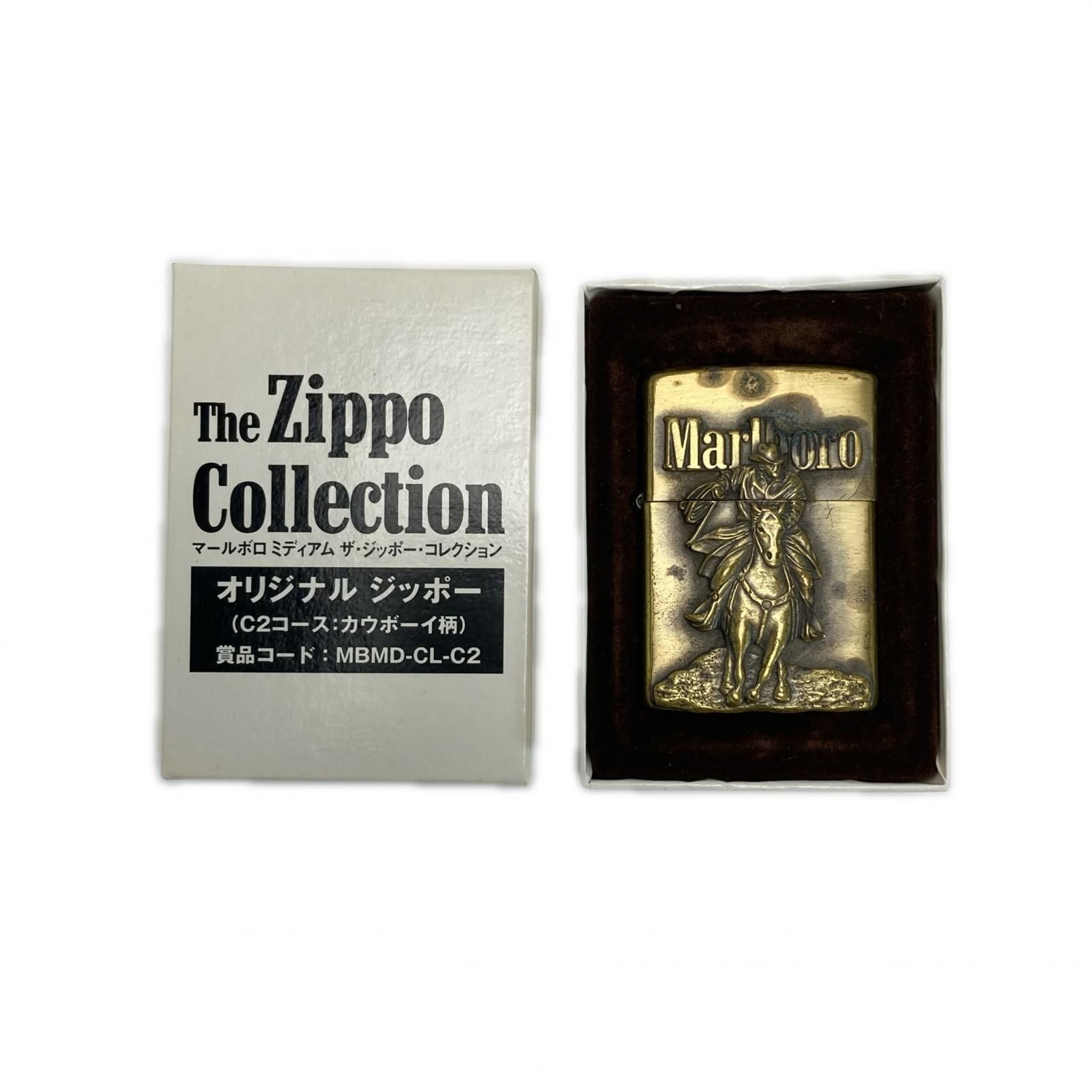 ZIPPO ジッポー ライター 1999年製 マールボロ ミディアム ザ・ジッポー・コレクション カウボーイ Marlboro マルボロ 箱有