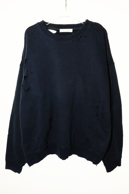 ヨーク YOKE 20AW OVERSIZED PIPING DAMAGE SWEAT サイズ 2 YK20AW0236CS-W オーバーサイズ パイピング ダメージ スウェット トレーナー 【ブランド古着ベクトル】【中古】260605