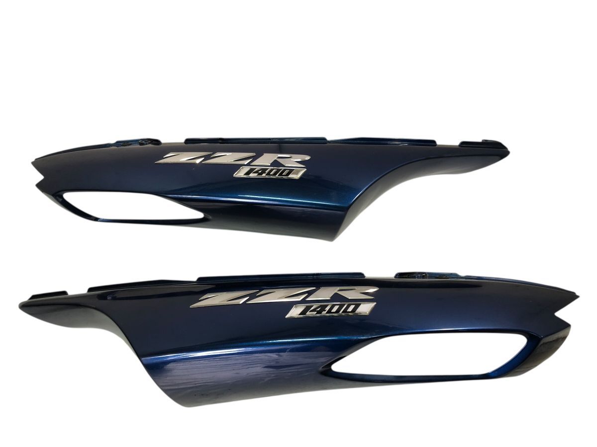 ZZ-R1400　ZZR1400　ZX-14　ABS　ZXT40A　シートカウル　テールカウル　左右セット　割れ欠け無し　補修　純正戻しにも（中古）2929-N3576