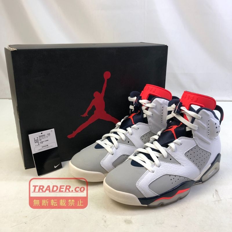 01w-6695 ナイキ NIKE 27.0cm US9 UK8 Air Jordan 6　エアジョーダン 6 Retro Tinker　384664-104 靴 【中古品】