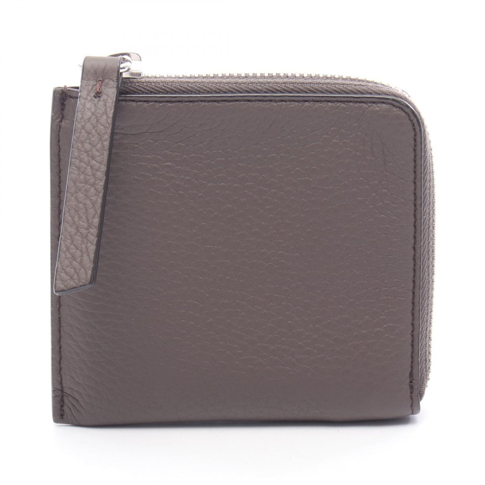 メゾン マルジェラ Maison Margiela コインケース SA1UI0013 グレーブラウン レザー L型ZIP財布 ユニセックス Used A