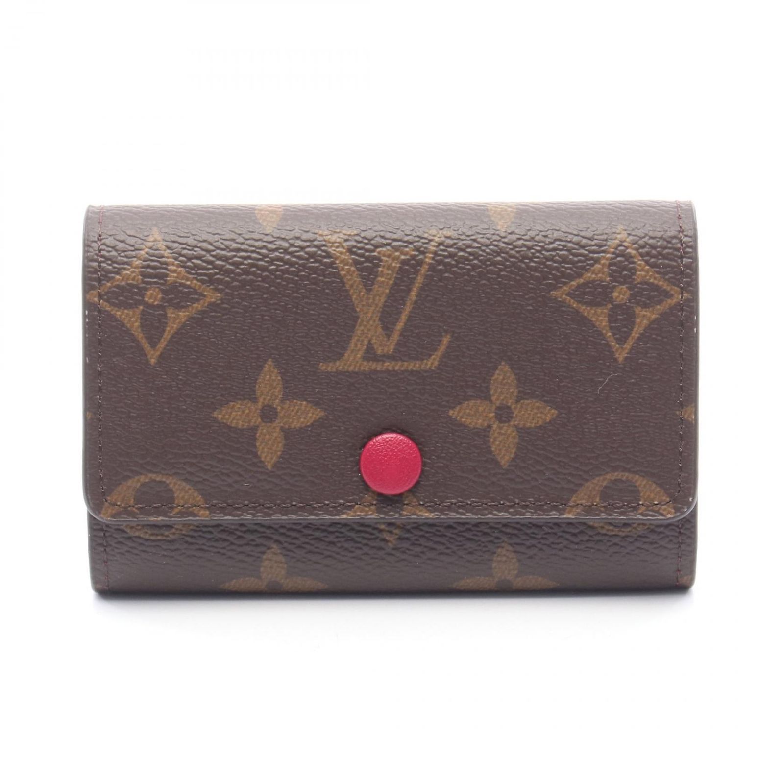 ルイ・ヴィトン LOUIS VUITTON キーケース ミュルティクレ6 モノグラム フューシャ 6連 M60701 フューシャ PVCコーティングキャンバス ミュルティクレ6 レディース