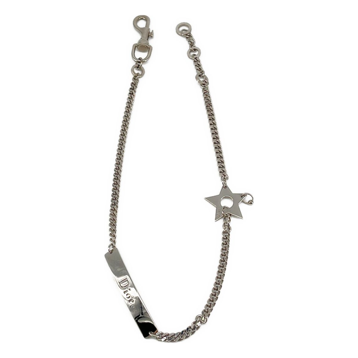 Christian Dior / クリスチャンディオール | スター ウォレットチェーン ストラップ | シルバー