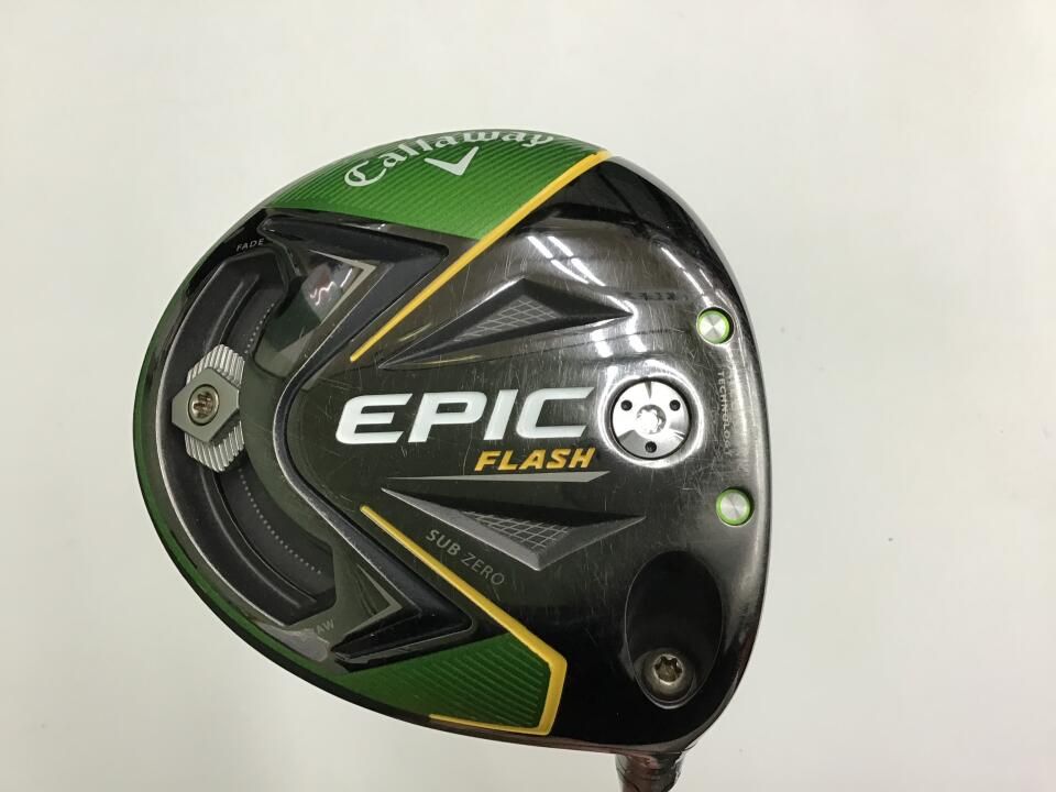 キャロウェイ 【訳あり】EPIC FLASH SUB ZERO 9.0度 TENSEI forCW60パラダイム純正シャフト Sフレックス ドライバー 中古【最短即日発送】