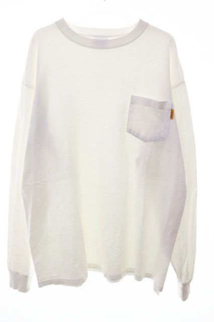 スタンダード カリフォルニア STANDARD CALIFORNIA HEAVY-T POCKET LONG SLEEVE T WHITE XL ポケット ロング スリーブ Tシャツ ロンT ホワイト 【ブランド古着ベクトル】【中古】260605