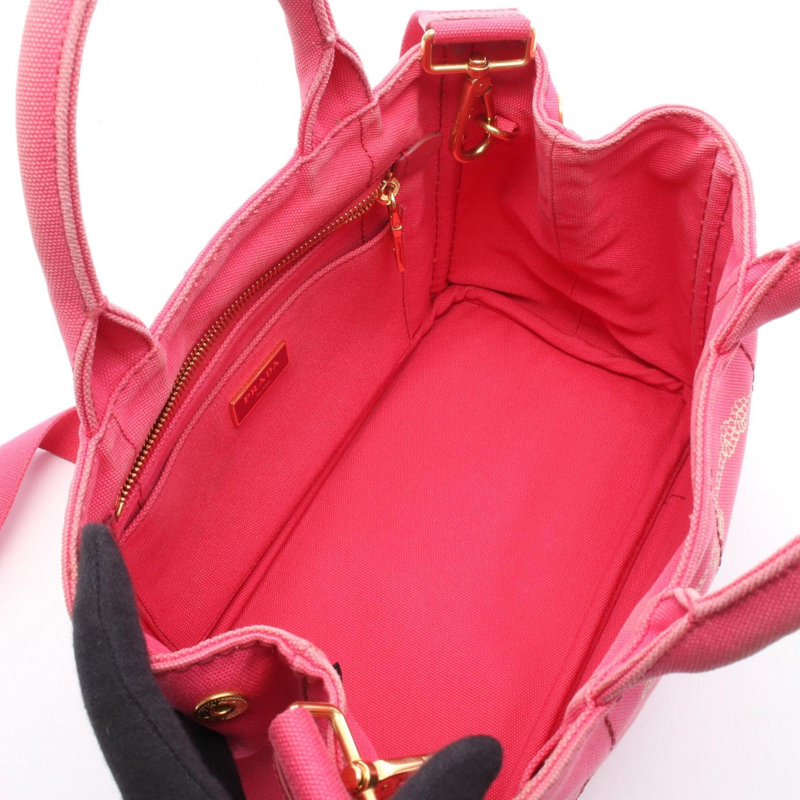 プラダ PRADA トートバッグ CANAPA カナパ ミニ 2WAY BN2439 ピンク
