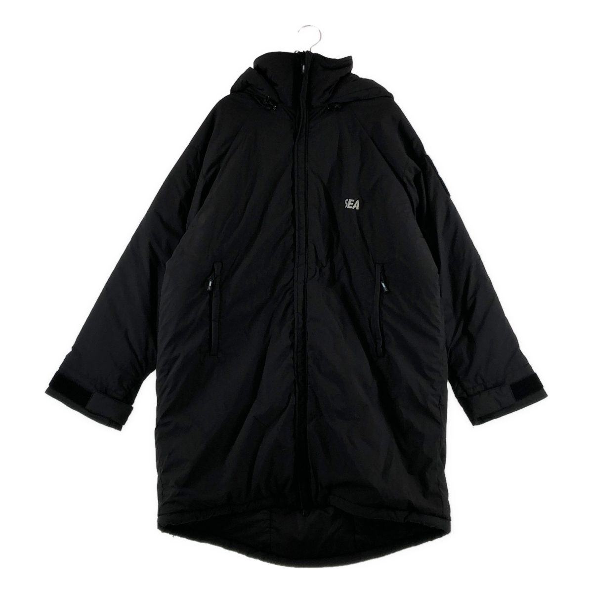 【美品】 WIND AND SEA / ウィンダンシ― | × WILDTHINGS / ワイルドシングス PrimaLoft READY PARKA / プリマロフト ダウンコート フーディ | M | ブラック | メンズ