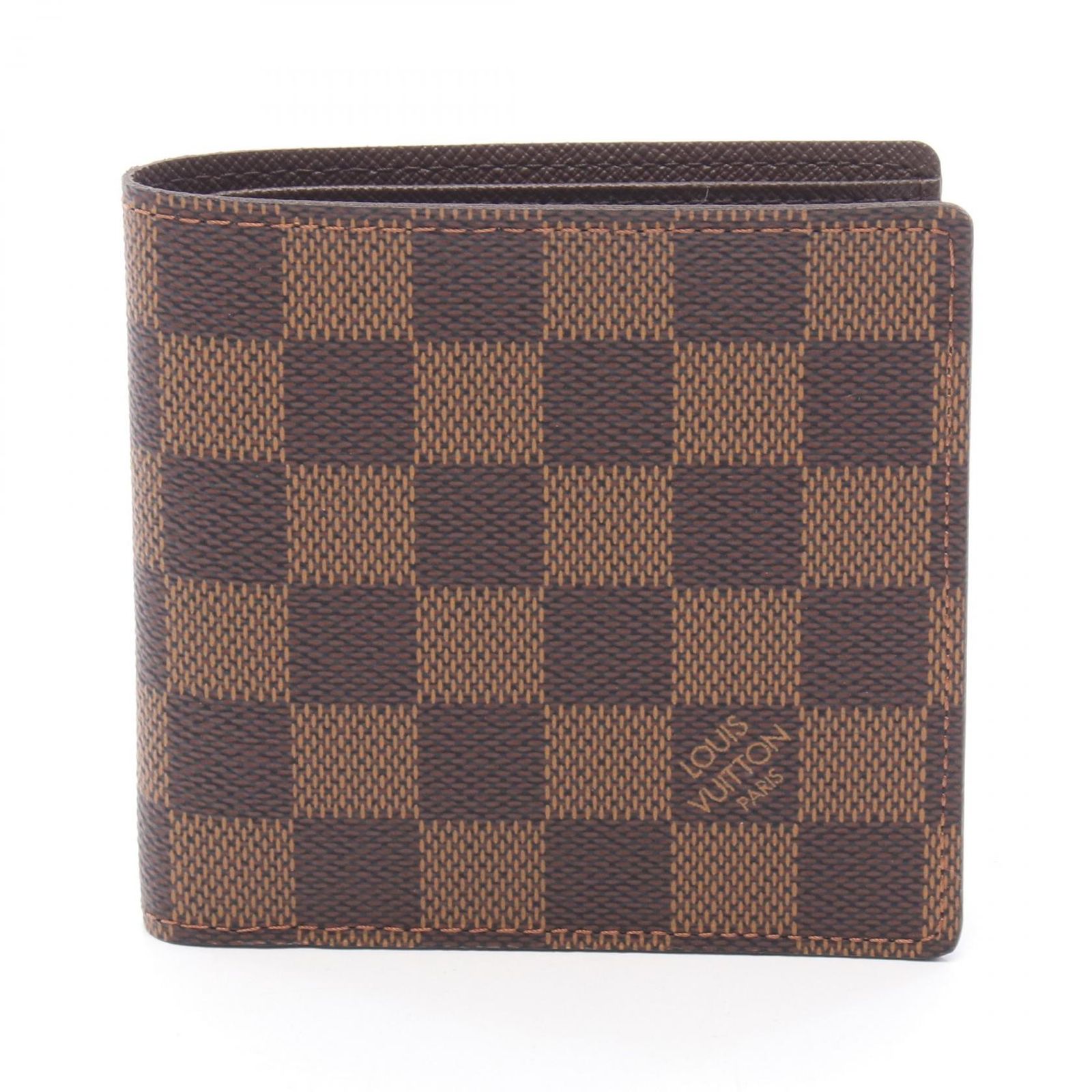 ルイ・ヴィトン LOUIS VUITTON 二つ折り財布 ポルトフォイユ マルコ ダミエエベヌ N61675 その他 ポルトフォイユ・マルコ ユニセックス Used B