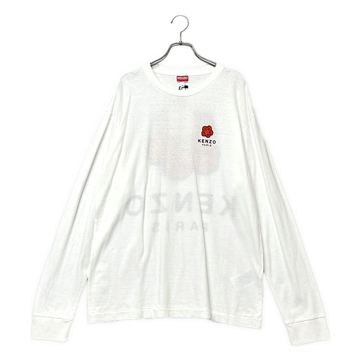 【美品】 KENZO / ケンゾー | × Nigo Boke Flower L/S T-Shirt / 両面プリント カットソー | M | ホワイト | メンズ
