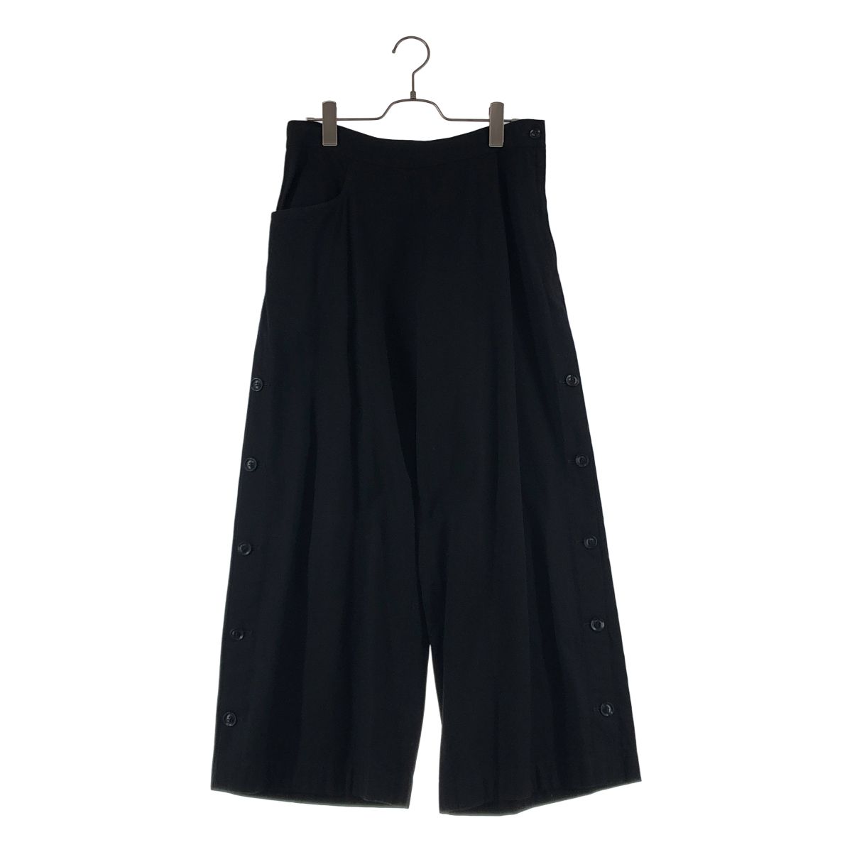 Y's / ワイズヨウジヤマモト | 2018AW | サイドボタン ワイドスラックス パンツ | 1 | ブラック | レディース 9,614円