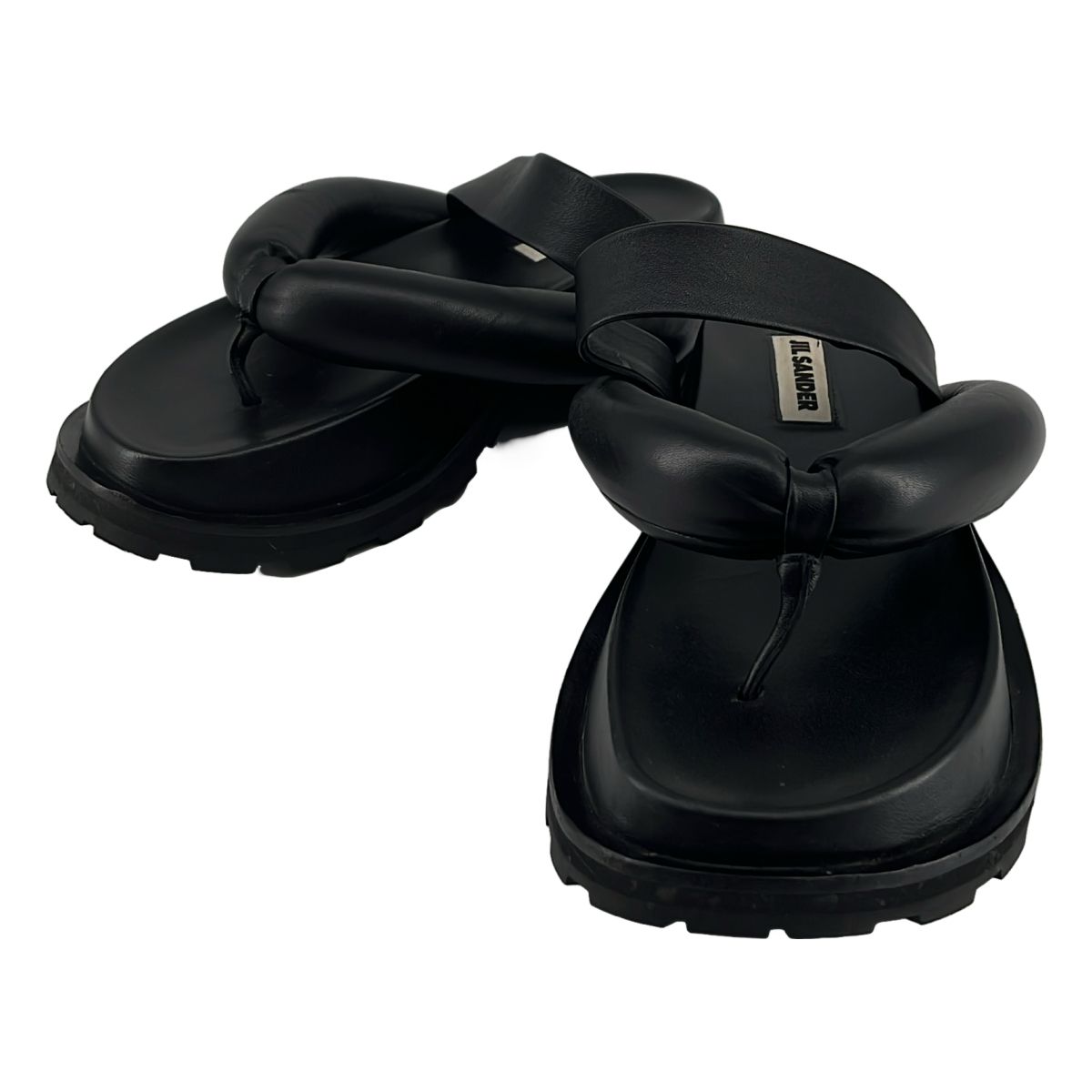 JIL SANDER / ジルサンダー | PLATFORM SANDALS レザーサンダル | 39 | ブラック | レディース 14,582円