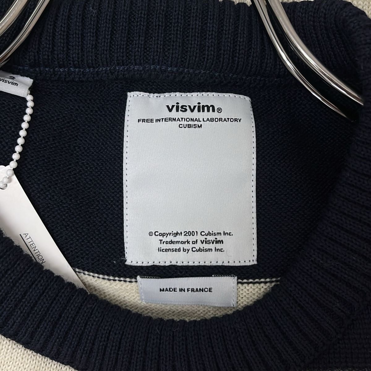 美品】 visvim / ビズビム | CREW NECK SWEATER ウール ボーダー 