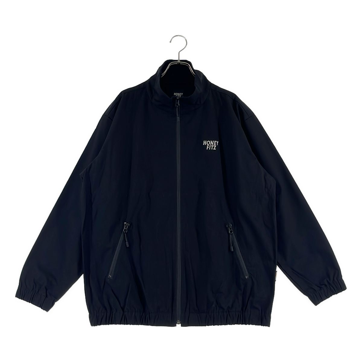 【美品】 None / | HONEY FITZ / ハニーフィッツ CORDURA / コーデュラ ナイロン ロゴ ジャケット | M | ブラック | メンズ