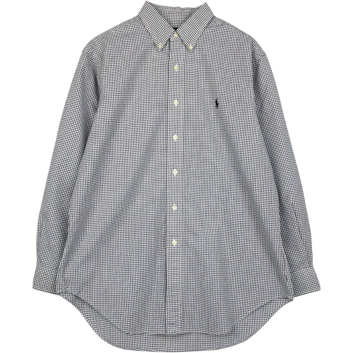 古着 ラルフローレン Ralph Lauren CLASSIC FIT 長袖 ボタンダウンチェックシャツ メンズL相当/eaa621275