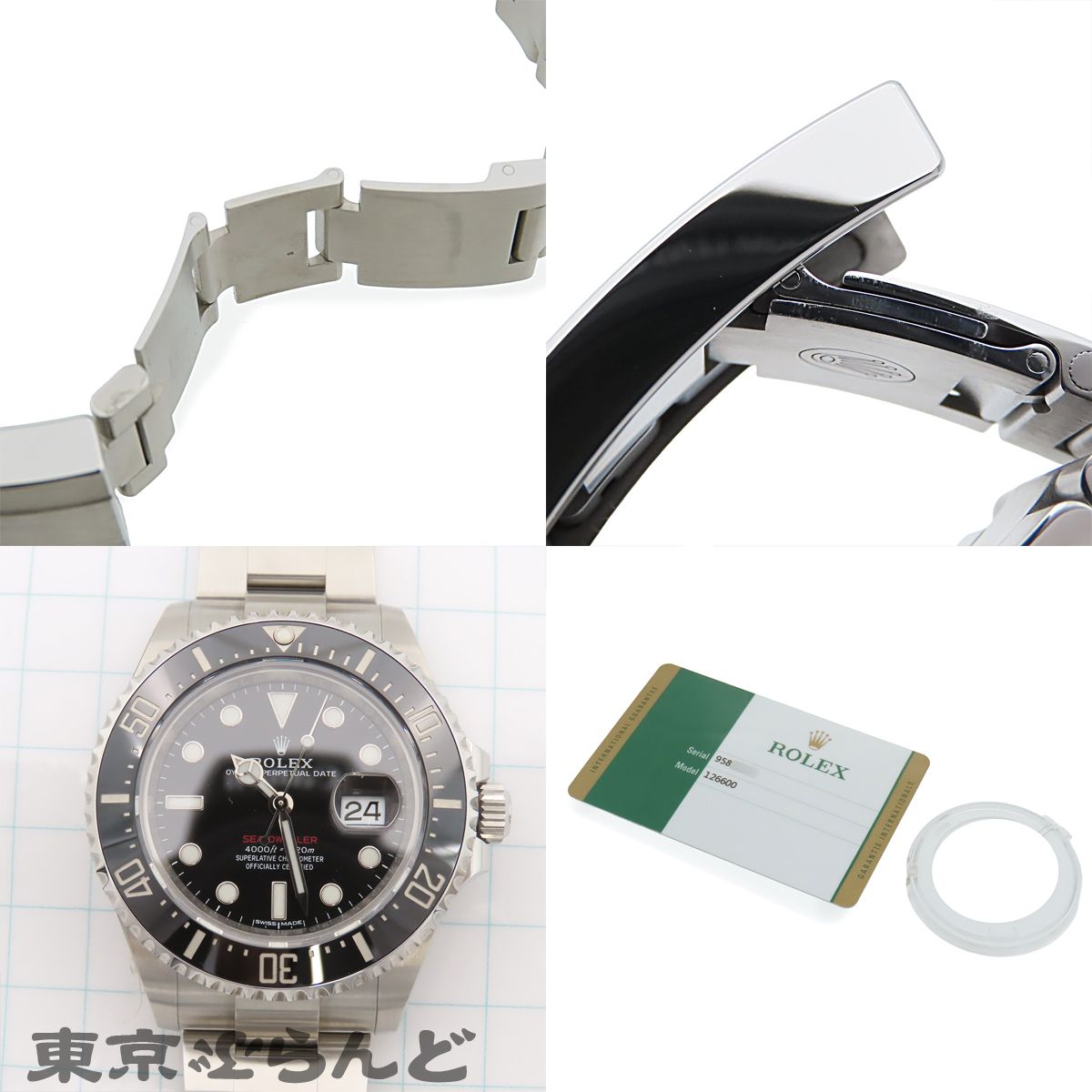 ロレックス ROLEX シードゥエラー 126600 ブラック SS 赤シード MK1