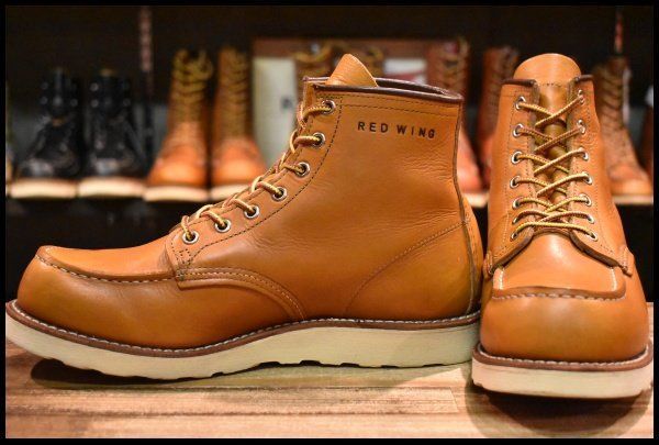 RED WING 25.5ベージュ 8E 良品 11年】レッドウィング 9875 アイリッシュセッター ゴールド