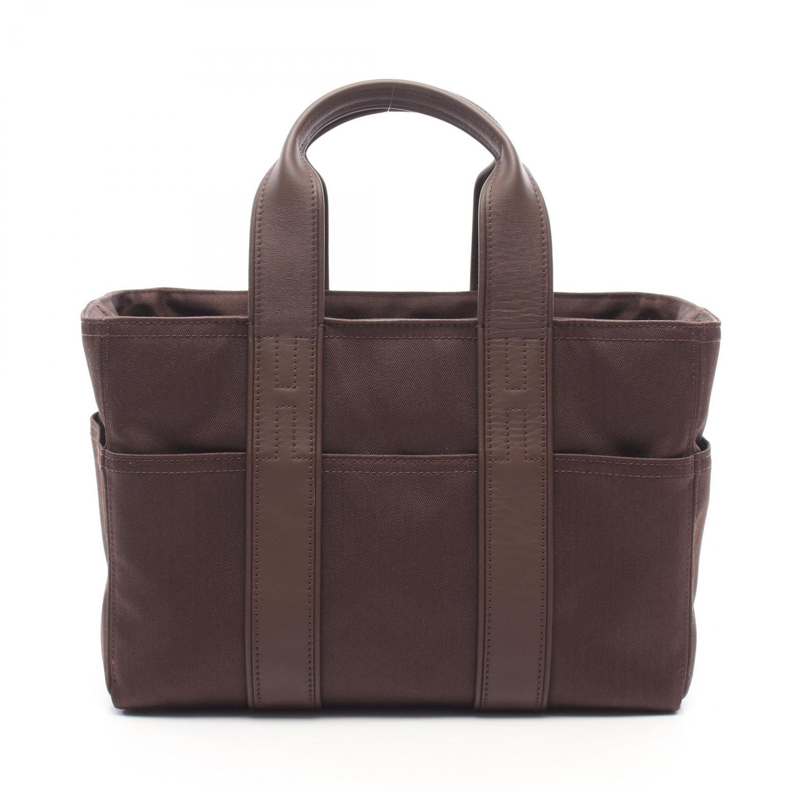 エルメス HERMES ハンドバッグ アカプルコPM ダークブラウン キャンバス アカプルコPM ダークブラウン レディース Used A